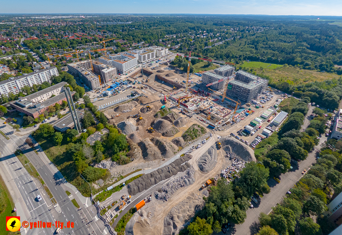 02.09.2023 - eine neue Baugrube auf dem Alexisquartier in Neuperlach